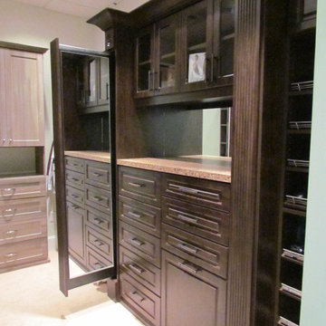 Master Closets with Pull Out Mirror