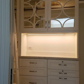 Master White Closet with Ladder - San Clemente