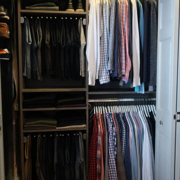Men's Minneapolis Reach-In Closet Before and After