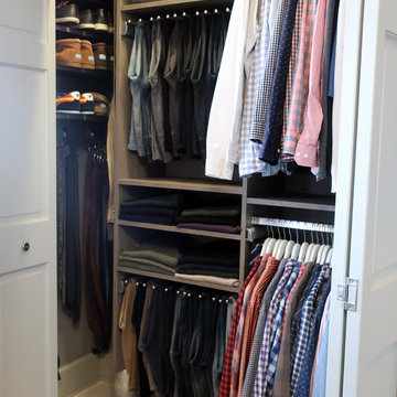 Men's Minneapolis Reach-In Closet Before and After