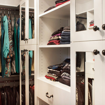 Mirrored Cabinet Doors for a Brighter Closet