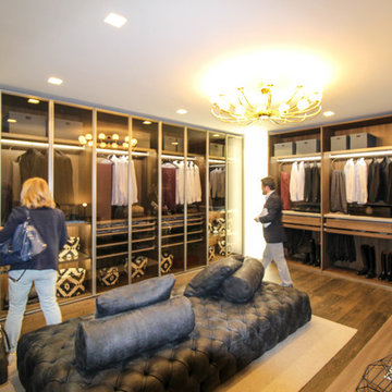 Modern closet systems and wardrobes