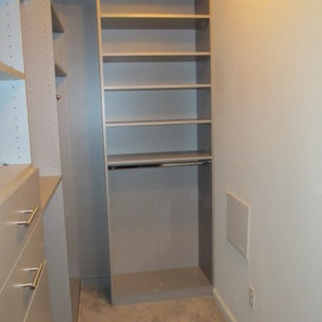 Modern Gray Walk-in Closet