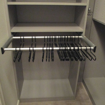 Modern Gray Walk-in Closet