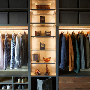 75 Beautiful Men S Closet With Gray Cabinets Pictures Ideas November 2020 Houzz