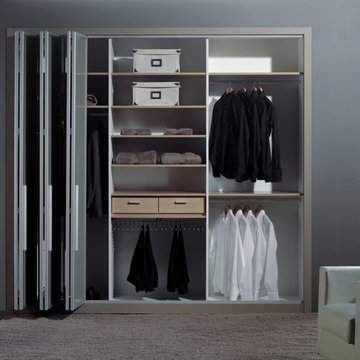 More Space Place - Custom "Revision" Closet with Sliding Glass Doors