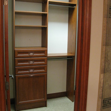 New construction his/hers master closet