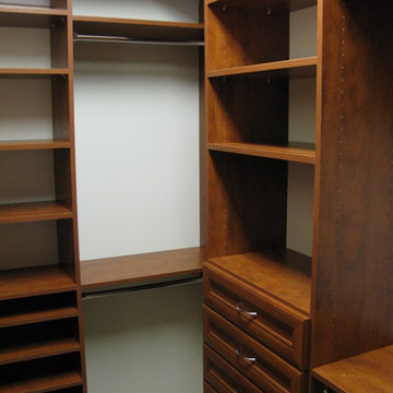 New construction his/hers master closet