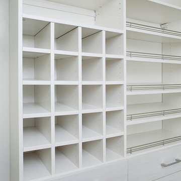 Pantry or custom closet storage space