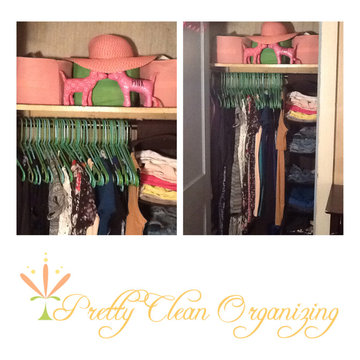Pretty, Clean, and Organized Female Closet