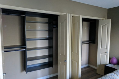 Example of a classic closet design in Edmonton