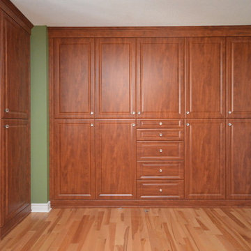 Reach-in conversion to built-in closet