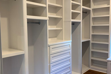 Example of a classic closet design in Raleigh