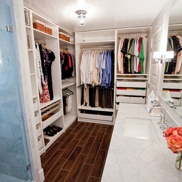 Remodeled Master Bathroom and Closet.