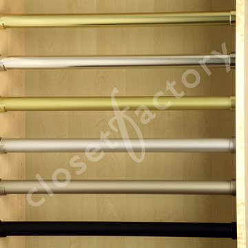 Rods can add a great style accent to your closet