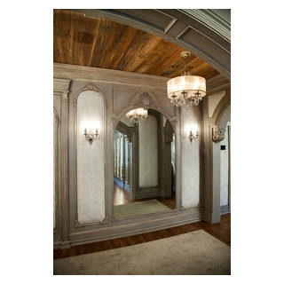 Rustic Grey Toned Master Closets - Mediterranean - Wardrobe - New York ...