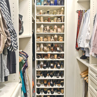 Shoe Organization in a Closet | Organized Living Classica in Bisque