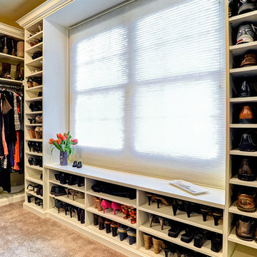 Shoe Storage Frames A Large Window