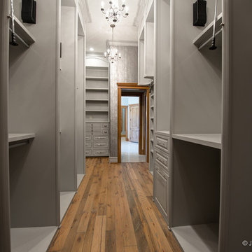Silver and Grey Walk in Closet