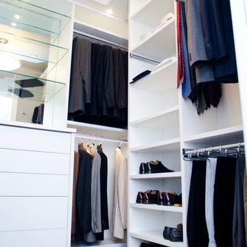 Sleek Walk-In Closet