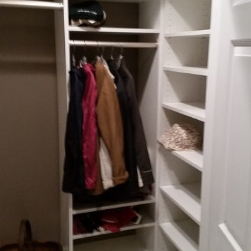 Small White Coat Closet in Naperville, IL