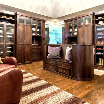 Stained Walnut Master Dressing Room