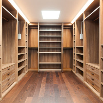 Stunning Wood Wardrobe Room - Raw Wood