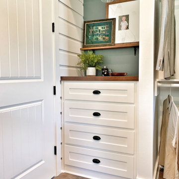Texas Farmhouse Master Closet
