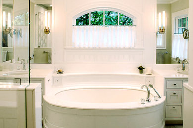 Thassos Marble Closet and Master Bath Tub Deck and Shower Shelf