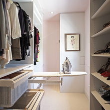 Contemporary Closet by Lisa Adams, LA Closet Design