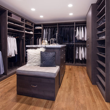 Valet Custom Cabinets & Closets- Walk-in Closet Master-Hudson
