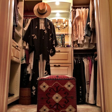 Vintage small walk-in closet