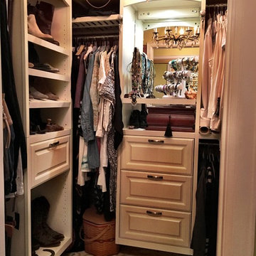 Vintage small walk-in closet