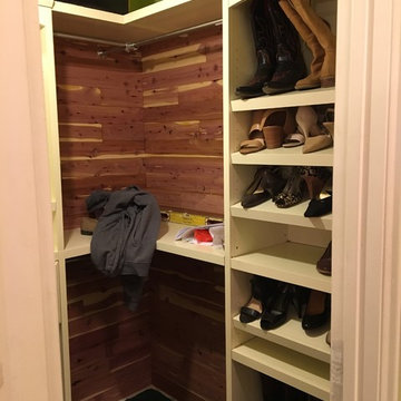 Vintage small walk-in closet