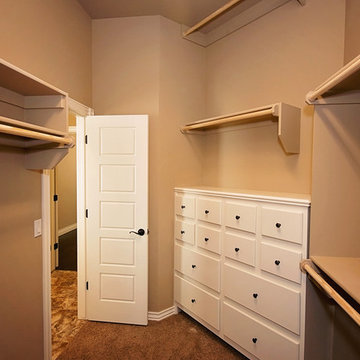 Walk-in Closet with Built-in Dresser