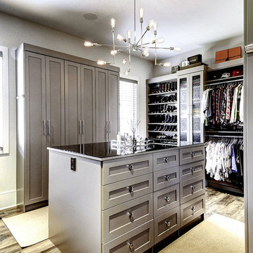 Walk-In Closet With Large Center Island