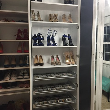 Walk-In Closets with Shoe Storage