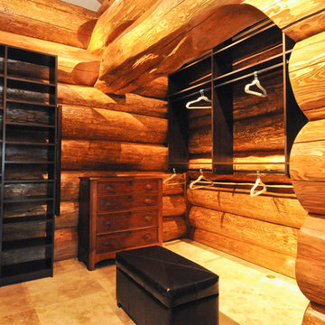 Western Red Cedar Ranch Style Log Home
