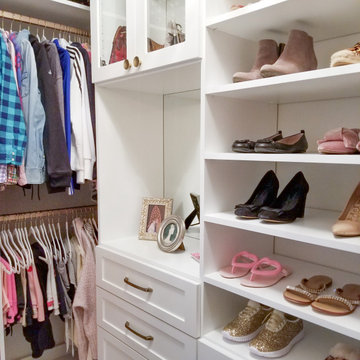 White & Gold Closet for Her