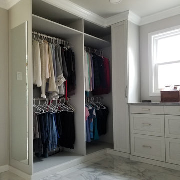 White & Grey Dressing Area for Her