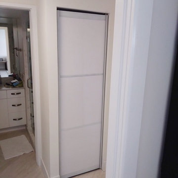 White closet doors for apartment in Key Biscayne