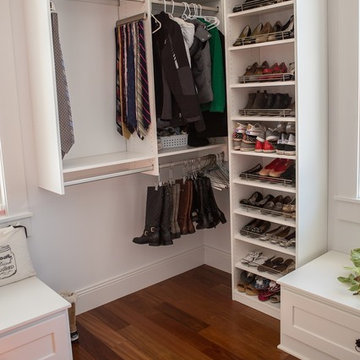 White Closet with Built-Ins