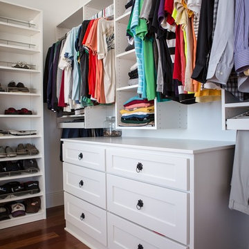 White Closet with Built-Ins