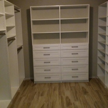 White Closet With Drawers