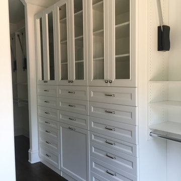 White Closet With Wardrobe Lifts