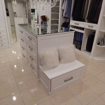 White Mirrored Walk In