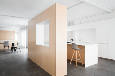This is an example of a modern kitchen in Valencia.