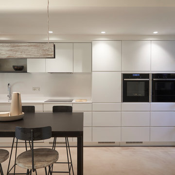Cocina y barra comedor