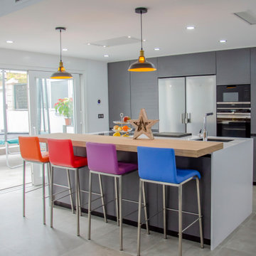 Concepto abierto: salón, cocina y comedor