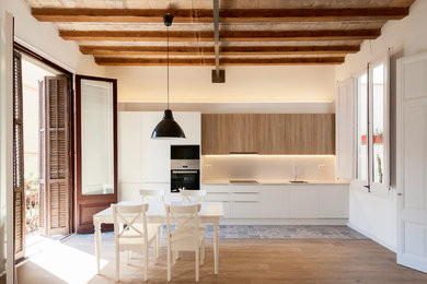 Inspiration for a scandinavian kitchen in Barcelona.